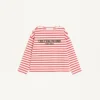 Tricou din bumbac jersey cu dungi Tricou din bumbac jersey cu dungi