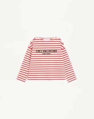 Tricou din bumbac jersey cu dungi