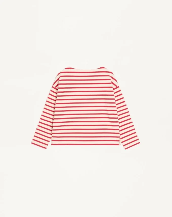 Tricou din bumbac jersey cu dungi Tricou din bumbac jersey cu dungi
