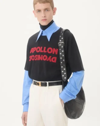 Tricou din bumbac Valentino cu imprimeu Apollon/Dyonisos