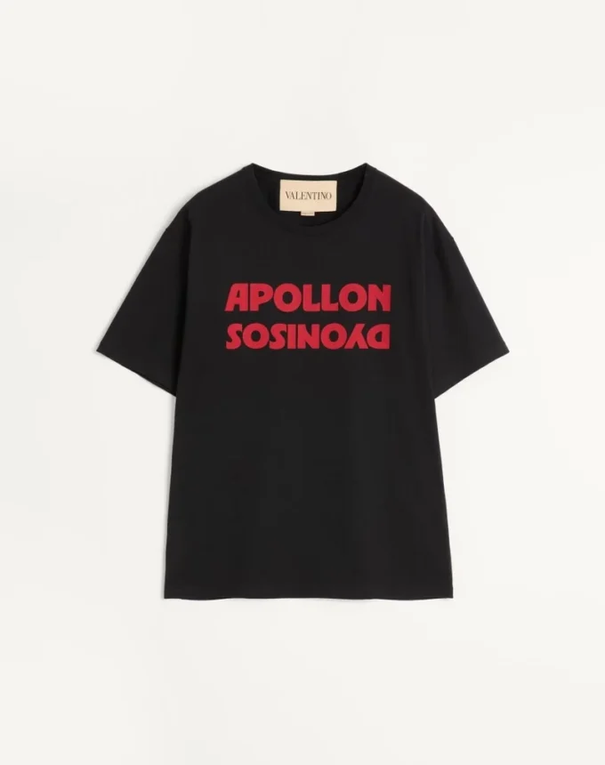 Tricou din bumbac Valentino cu imprimeu Apollon/Dyonisos