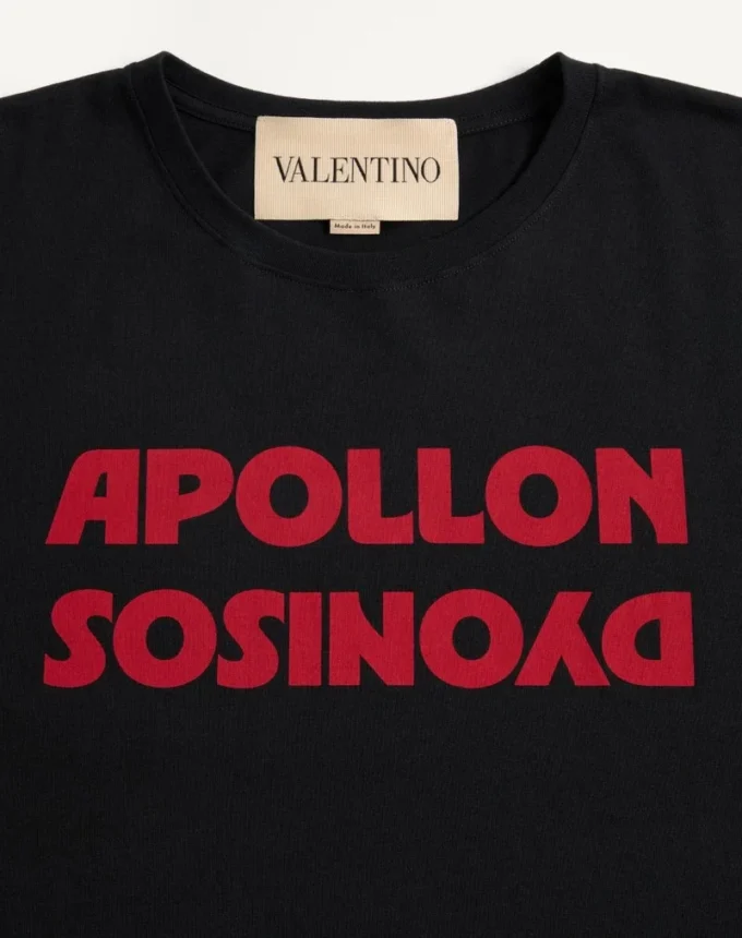 Tricou din bumbac Valentino cu imprimeu Apollon/Dyonisos
