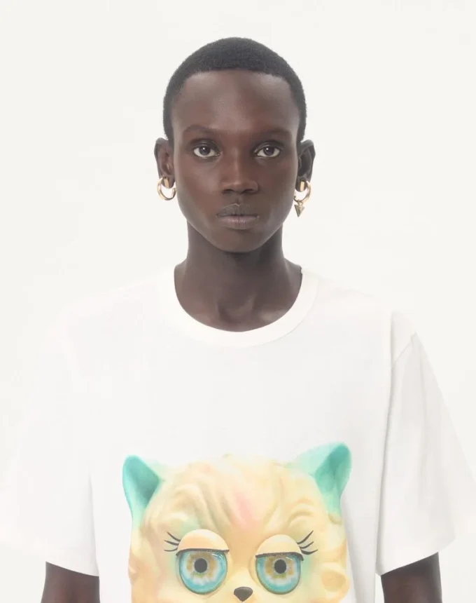 Tricou din bumbac Valentino cu imprimeu Le Chat De La Maison