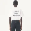 Tricou din bumbac Valentino cu imprimeu Le Chat De La Maison