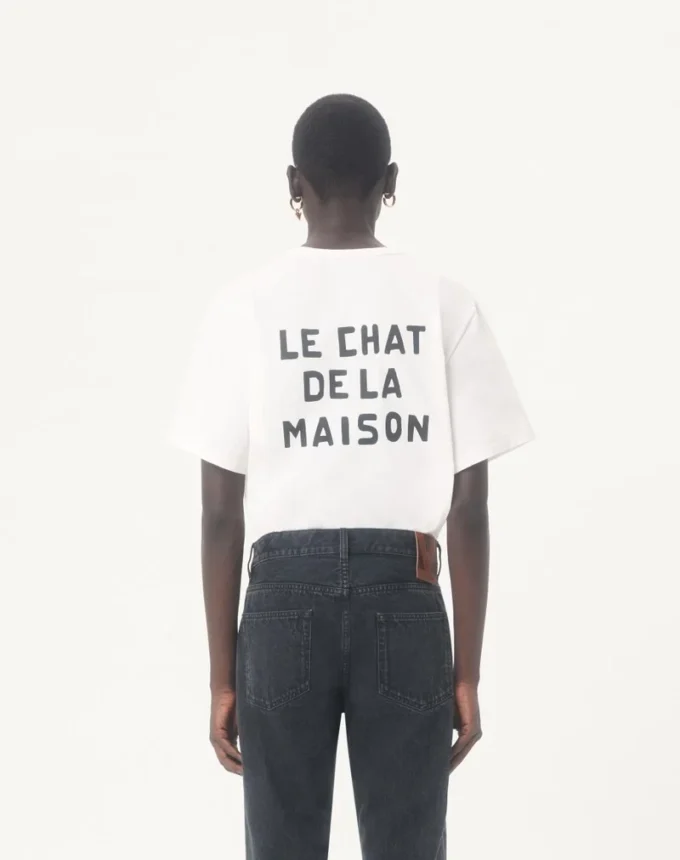 Tricou din bumbac Valentino cu imprimeu Le Chat De La Maison