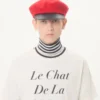 Tricou din bumbac Valentino cu imprimeu Le Chat De La Maison Icon Muse Anti Hero
