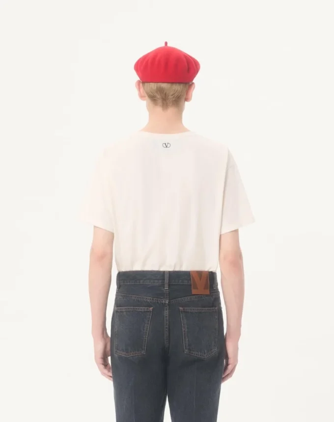 Tricou din bumbac Valentino cu imprimeu Le Chat De La Maison Icon Muse Anti Hero