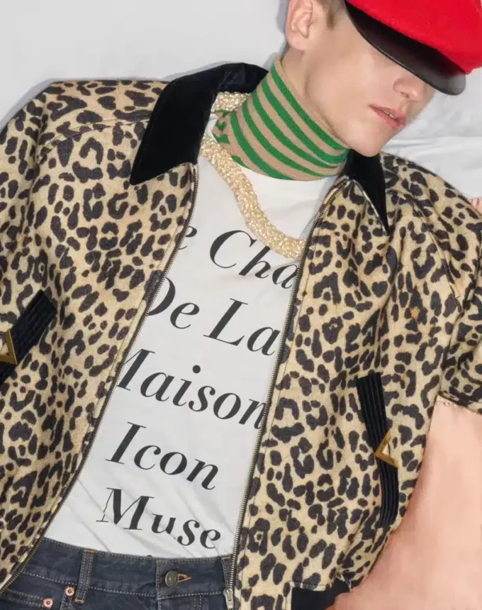 Tricou din bumbac Valentino cu imprimeu Le Chat De La Maison Icon Muse Anti Hero