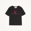 Tricou din bumbac Valentino cu imprimeu Made In Valentino