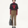 Tricou din bumbac Valentino cu imprimeu panteră