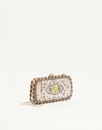 Valentino Garavani Carry Secrets Minaudiere brodată