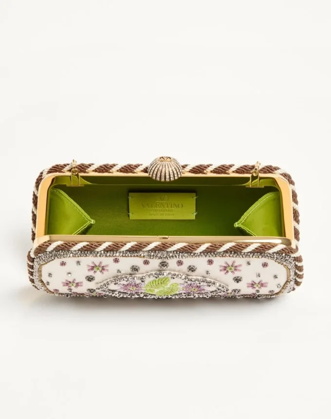 Valentino Garavani Carry Secrets Minaudiere brodată