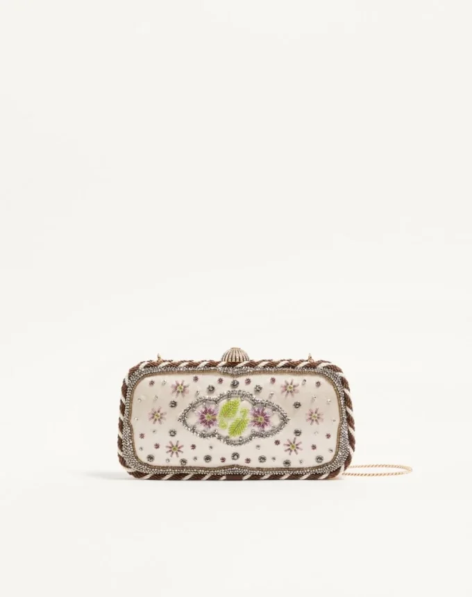 Valentino Garavani Carry Secrets Minaudiere brodată