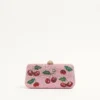 Valentino Garavani Carry Secrets minaudiere cu motiv Cherryfic din strasuri