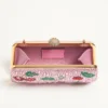 Valentino Garavani Carry Secrets minaudiere cu motiv Cherryfic din strasuri