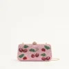 Valentino Garavani Carry Secrets minaudiere cu motiv Cherryfic din strasuri
