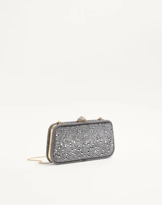 Valentino Garavani Carry Secrets Minaudiere cu strasuri