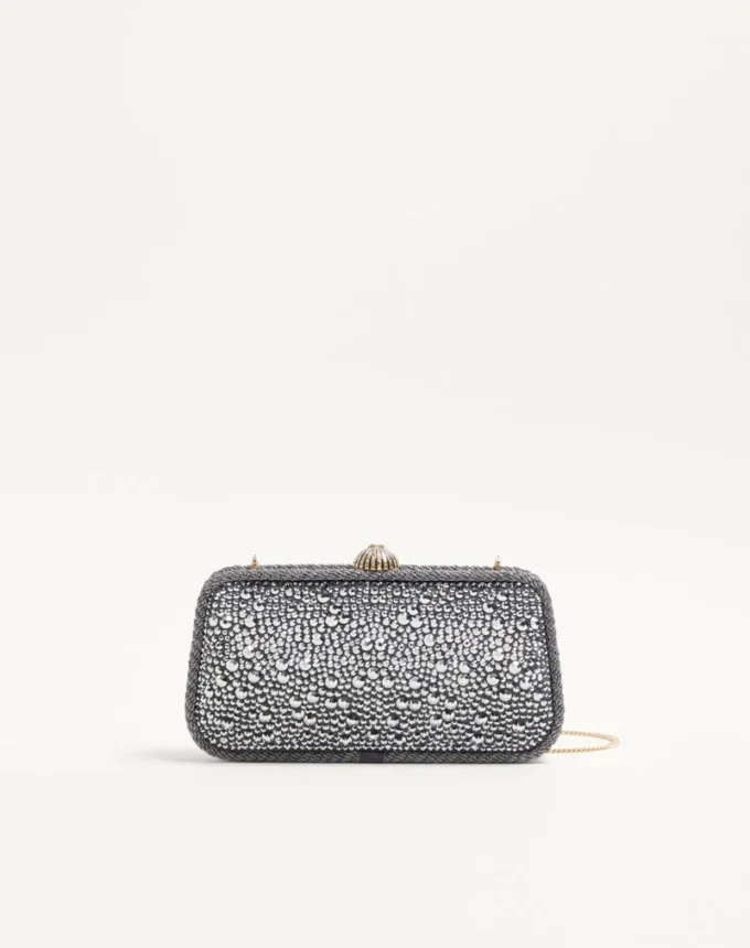 Valentino Garavani Carry Secrets Minaudiere cu strasuri Valentino Garavani Carry Secrets Minaudiere cu strasuri