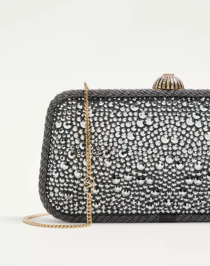 Valentino Garavani Carry Secrets Minaudiere cu strasuri Valentino Garavani Carry Secrets Minaudiere cu strasuri