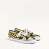 Valentino Garavani și Vans Adidași din țesătură cu talpă joasă, cu imprimeu VLogo Checkerboard și Le Chat De La Maison