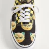Valentino Garavani și Vans Adidași din țesătură cu talpă joasă, cu imprimeu VLogo Checkerboard și Le Chat De La Maison