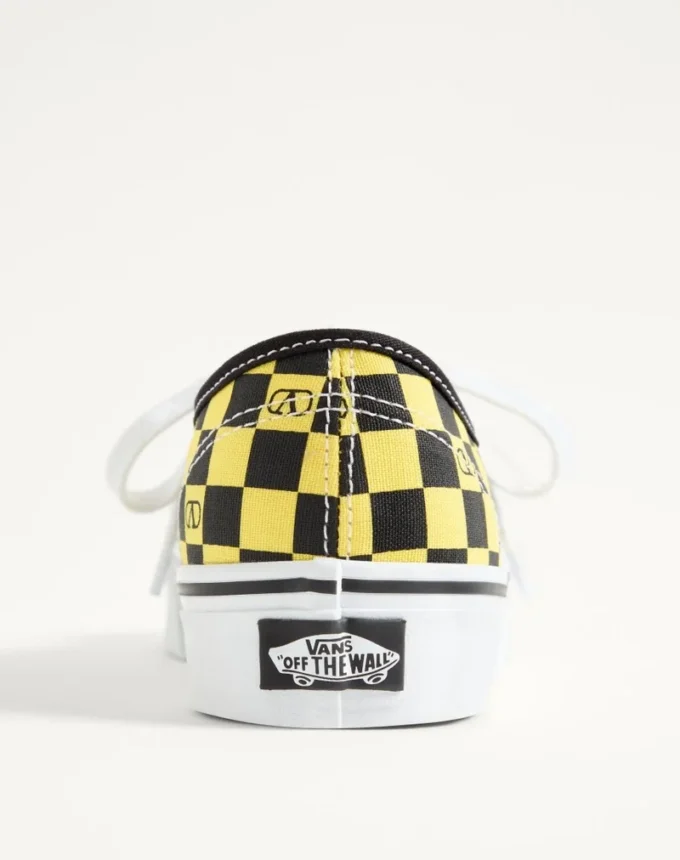 Valentino Garavani și Vans Adidași din țesătură cu talpă joasă, cu imprimeu VLogo Checkerboard și Le Chat De La Maison