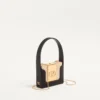Valentino Garavani Minaumorphe Minaudière din metal cu cristale Swarovski® și husă din satin