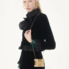 Valentino Garavani Minaumorphe Minaudière din metal cu cristale Swarovski® și husă din satin