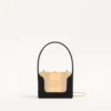 Valentino Garavani Minaumorphe Minaudière din metal cu cristale Swarovski® și husă din satin