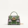 Valentino Garavani Mini Vsling Geantă de mână brodată cu logo bijuterie Valentino Garavani Mini Vsling Geantă de mână brodată cu logo bijuterie
