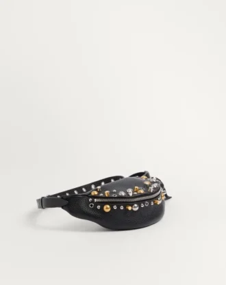 Valentino Garavani Nellcôte Belt Bag din piele de vițel granulată