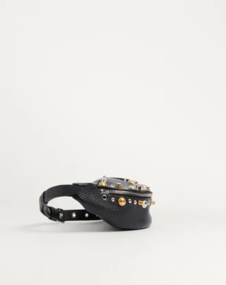 Valentino Garavani Nellcôte Belt Bag din piele de vițel granulată