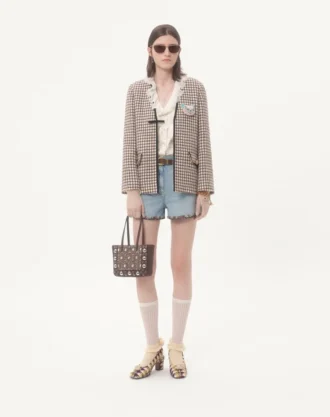 Valentino Garavani Nellcôte Mini geantă de cumpărături brodată