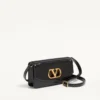 Valentino Garavani Vain Clutch Bag din piele de vițel lucioasă