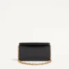 Valentino Garavani Vain Clutch Bag din piele de vițel lucioasă