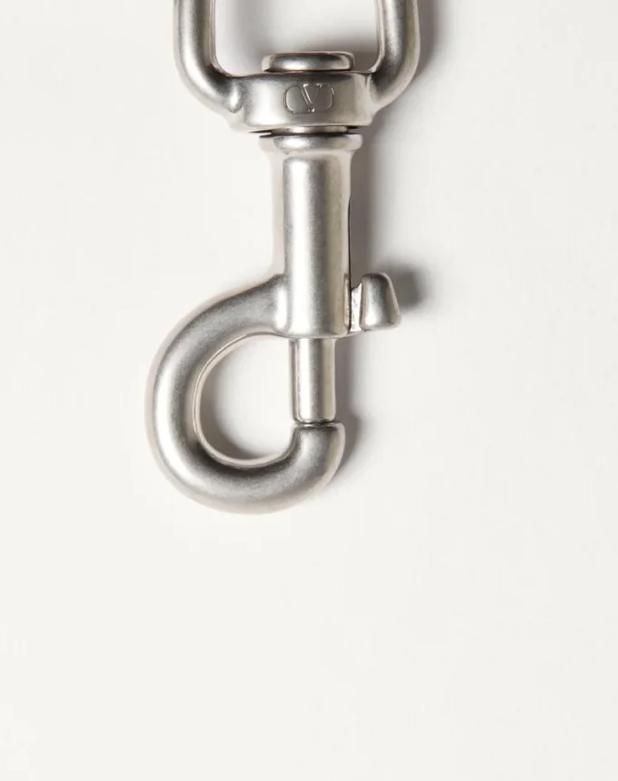 Valentino Garavani Vlogo Signature Metal Bag Charm With Key Ring