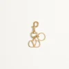 Vlogo Signature Metal Bag Charm With Key Ring Vlogo Signature Metal Bag Charm With Key Ring