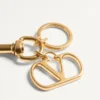 Vlogo Signature Metal Bag Charm With Key Ring Vlogo Signature Metal Bag Charm With Key Ring