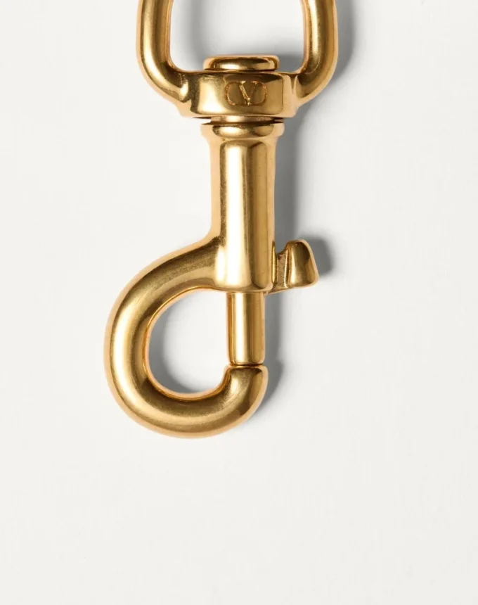 Vlogo Signature Metal Bag Charm With Key Ring Vlogo Signature Metal Bag Charm With Key Ring